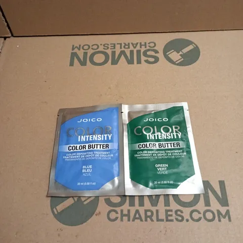 APPROXIMATELY 34 X ASSORTED JOICO HAIR CARE PRODUCTS TO INCLUDE COLOR INTENSITY COLOR BUTTER GREEN ETC