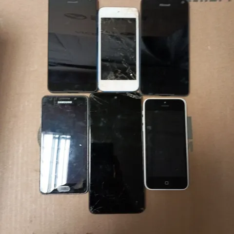APPROXIMATELY 25 ASSORTED USED PHONES TO INCLUDE MICROSOFT, SAMSUNG, APPLE IPHONE, ETC