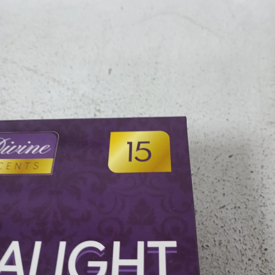 Divine Tealight Candles – 15 per pack, set of 4 boxes (Unfragranced)