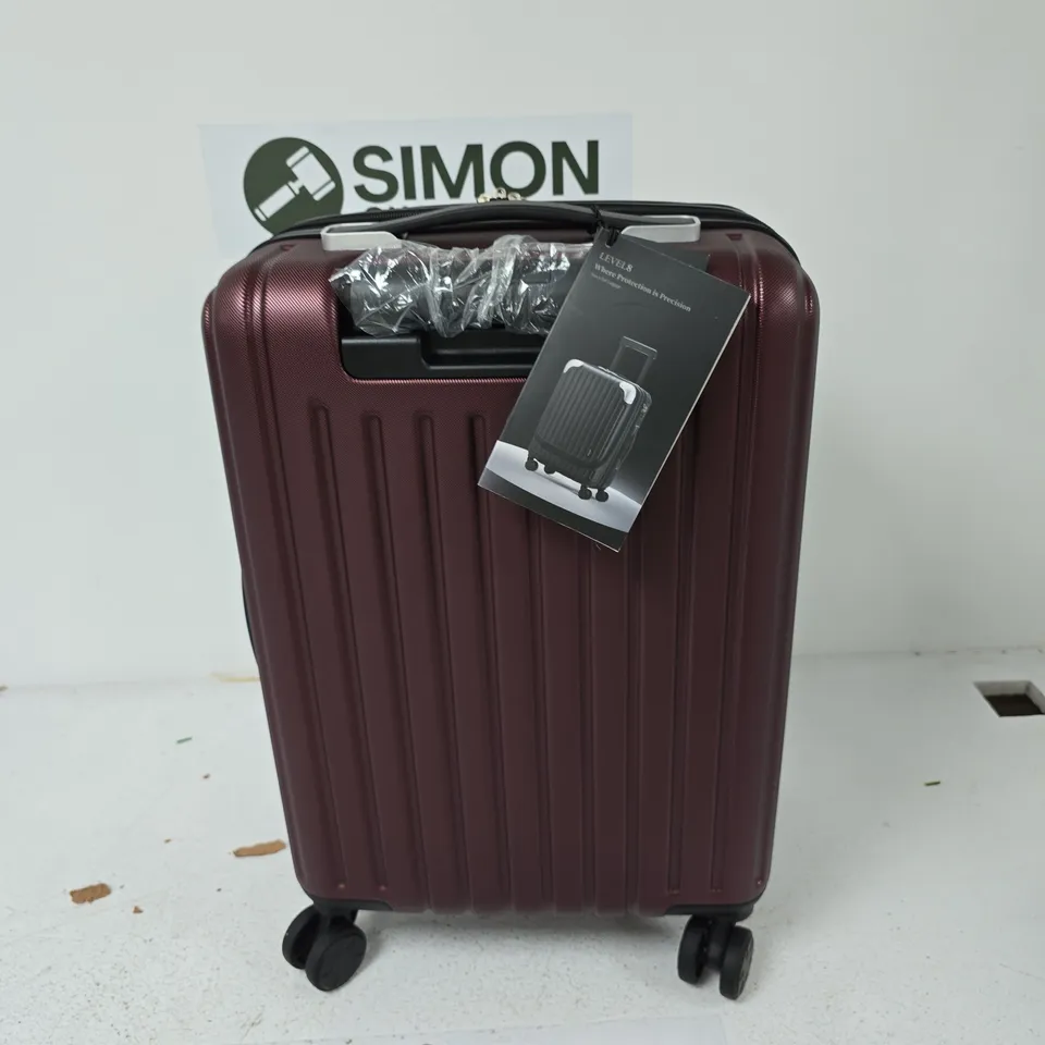 LEVEL8 HARD-SHELL SUITCASE – BURGUNDY, 4-WHEEL