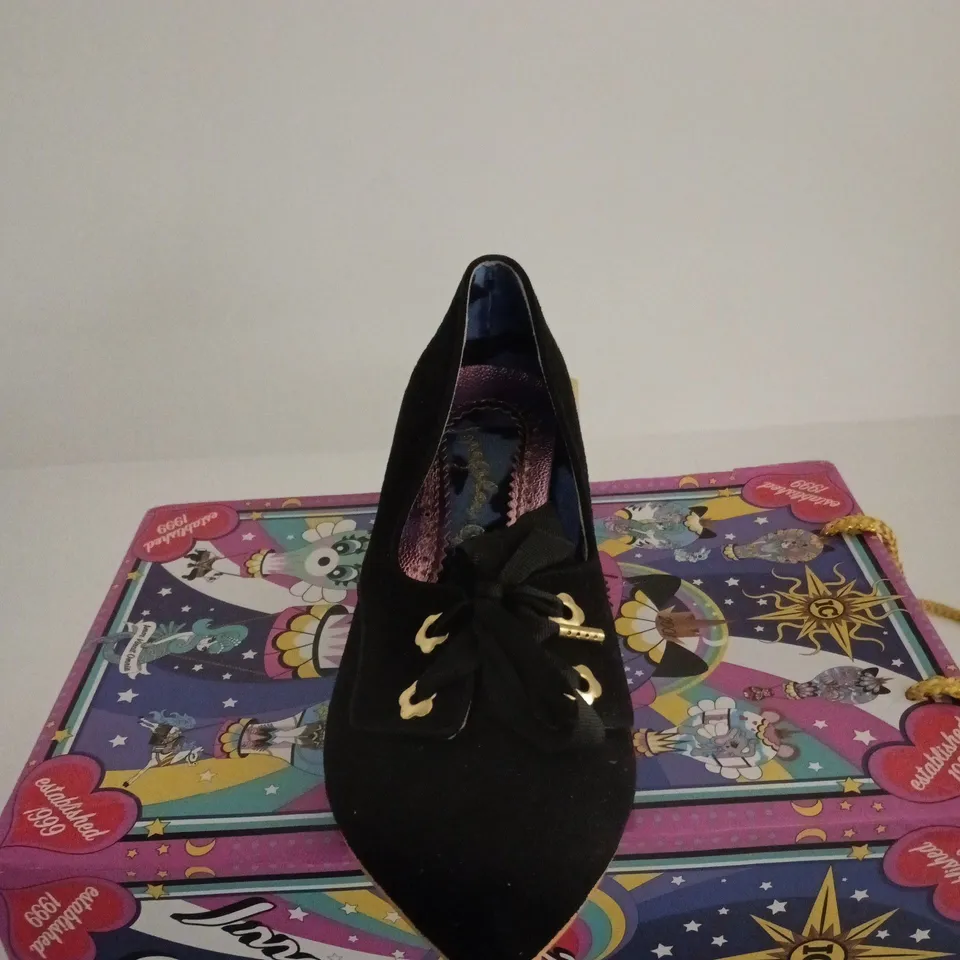 IRREGULAR CHOICE SQUARE DANCE BLACK SIZE 40 BOXED