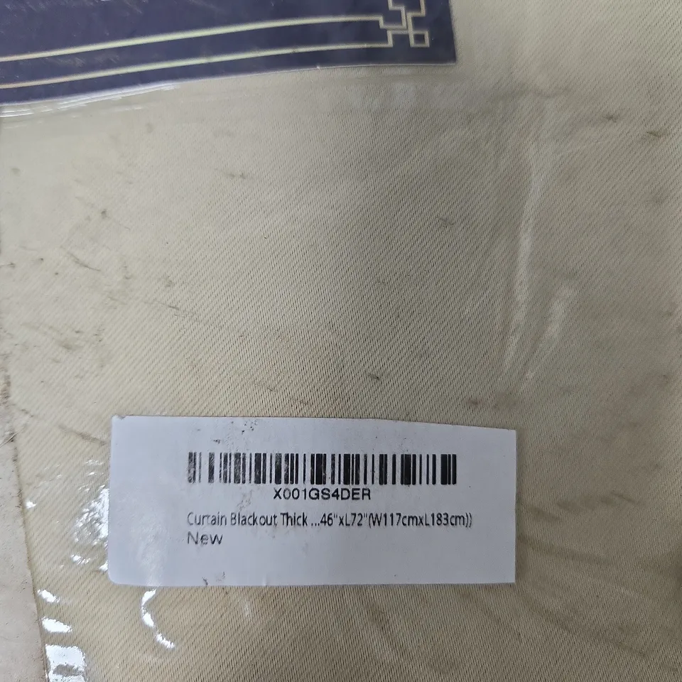 SILKY FEEL BLACKOUT READY MADE CURTAIN – PENCIL PLEAT, 117 X 183 CM (46 X 72 IN)