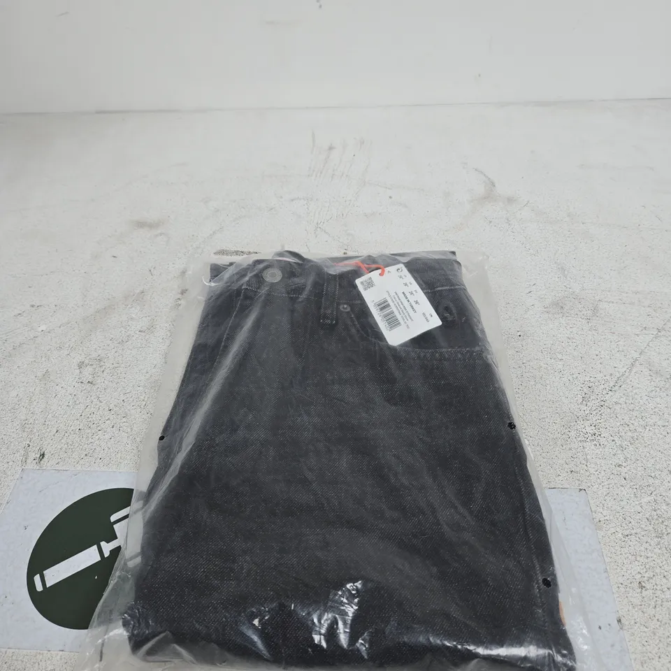 SUPERDRY DENIM JEANS VINTAGE HIGH RISE STRAIGHT WALCOTT BLACK STONE 26" TAGGED BAGGED