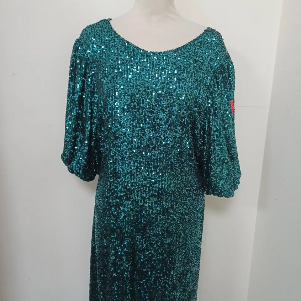 SCAMP AND DUDE ADULTS PUFF SLEEVE SHORT DRESS SIZE 16