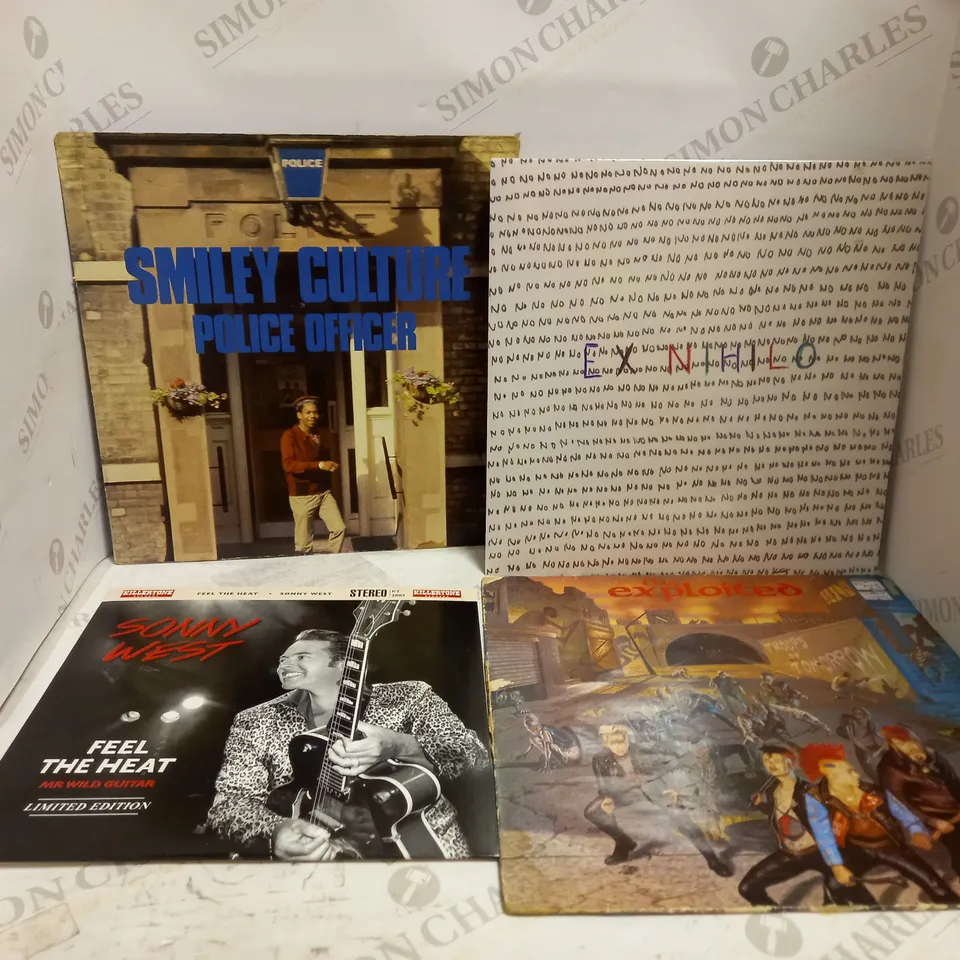 LOT OF 12 VINYL RECORDS, TO INCLUDE SMILEY CULTURE, THE EXPLITED, SONNY WEST, ETC