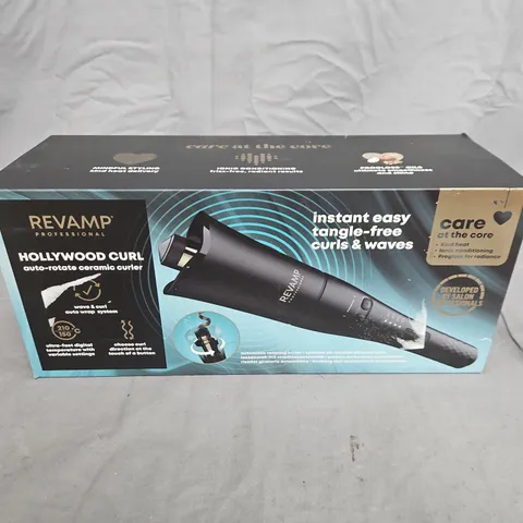 REVAMP HOLLYWOOD CURL AUTO-ROTATE CERAMIC CURLING DEVICE – BOXED CL-2000X-GB