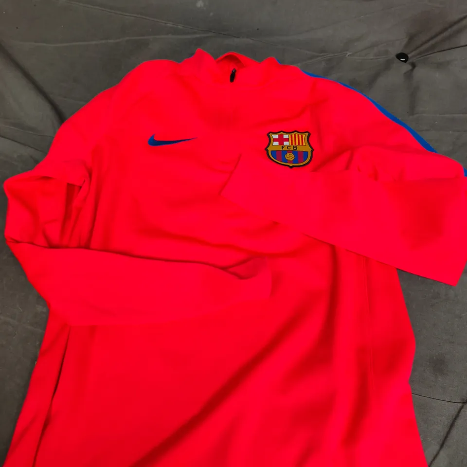 NIKE FC BARCELONA DRI-FIT TRAINING TOP – UK M