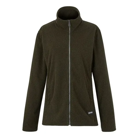 BRAND NEW REGATTA WOMEN'S FULL-ZIP FLEECE HEIDY DARK KHAKI SIZE 24