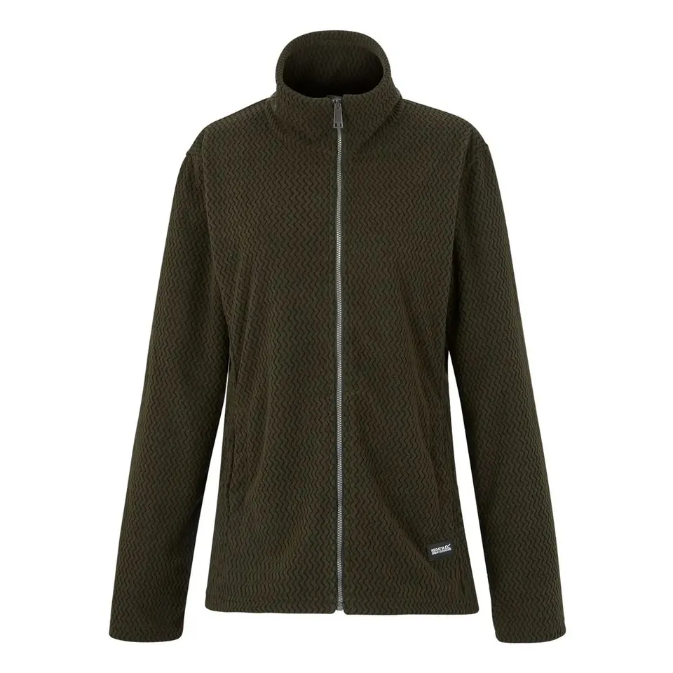 BRAND NEW REGATTA WOMEN'S FULL-ZIP FLEECE HEIDY DARK KHAKI SIZE 26
