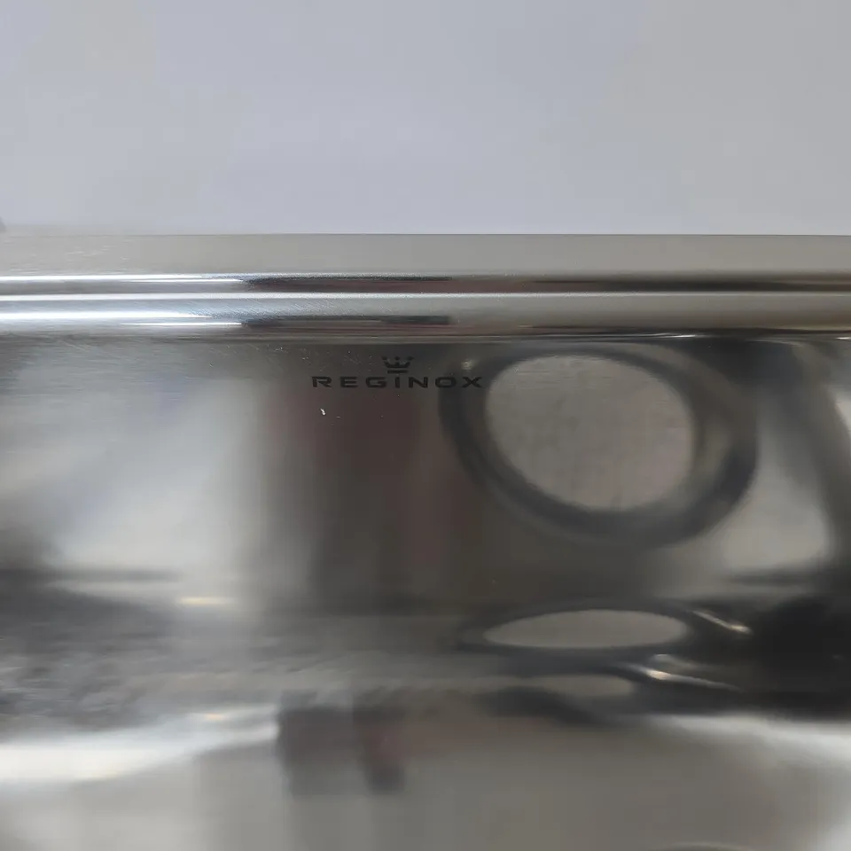 REGINOX STAINLESS STEEL KITCHEN SINK – SINGLE-BOWL, BRAND MARK INSIDE