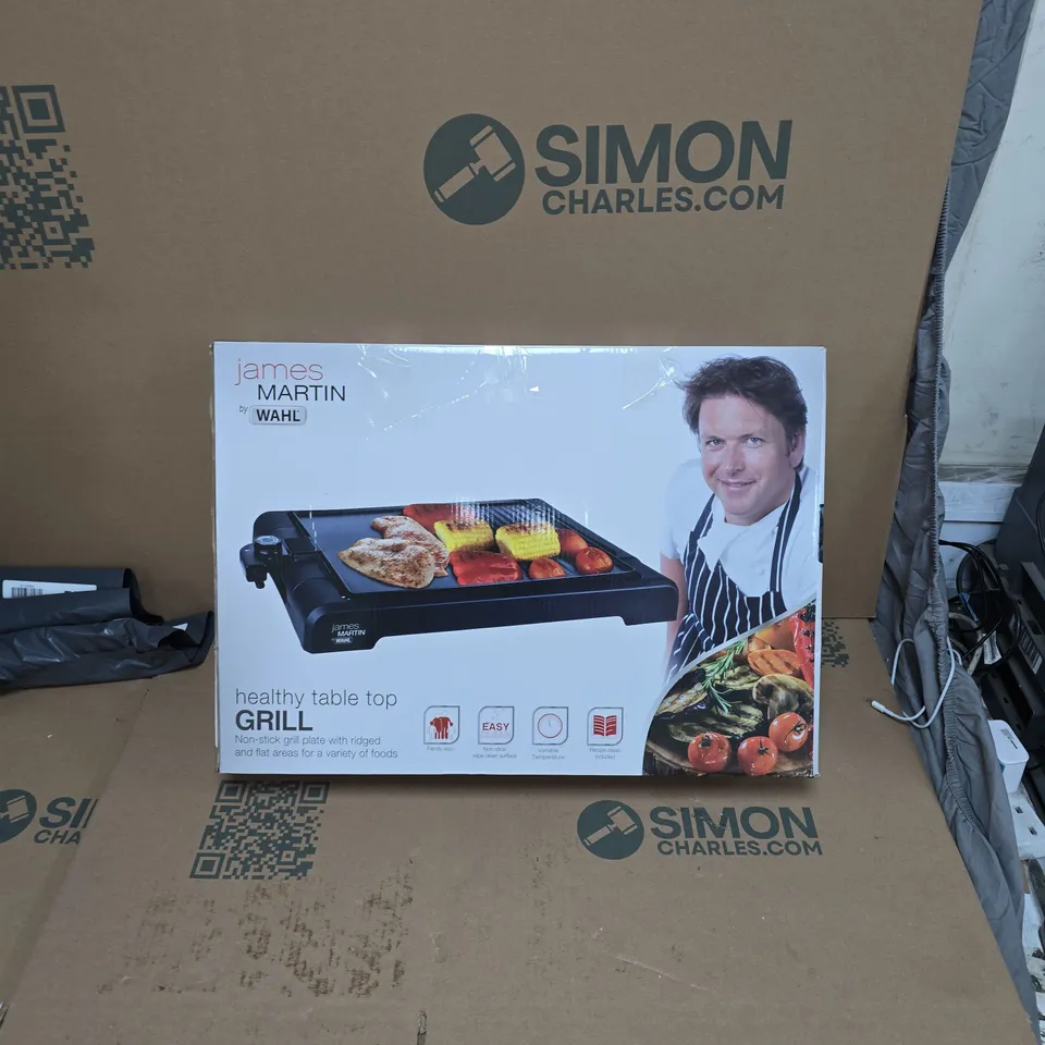 James Martin by Wahl Healthy Table Top Grill – Compact Electric Grill (Boxed)