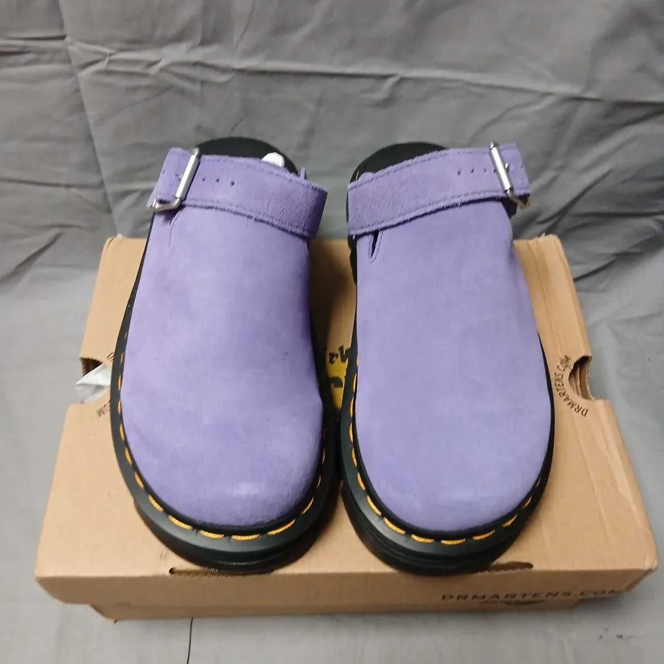 DR. MARTENS ZEBZAG MULE TWILIGHT PURPLE – SUEDE (UK 5 / EU 38 / US 6 / US 7)