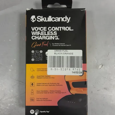 BOXED SKULLCANDY GRIND FUEL WIRELESS EARPHONES 