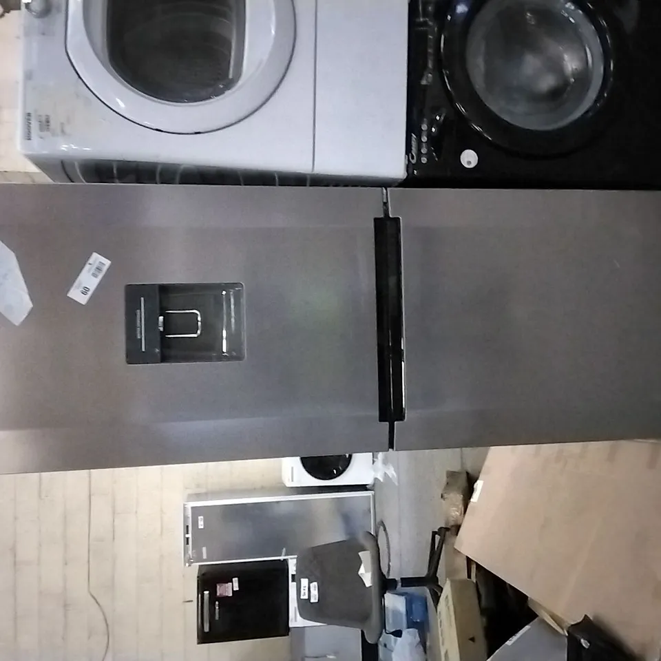 DESIGNER HOOVER H1826MNB5XWK FREESTANDING 308 LITRE FROST FREE FRIDGE FREEZER STAINLESS STEEL 