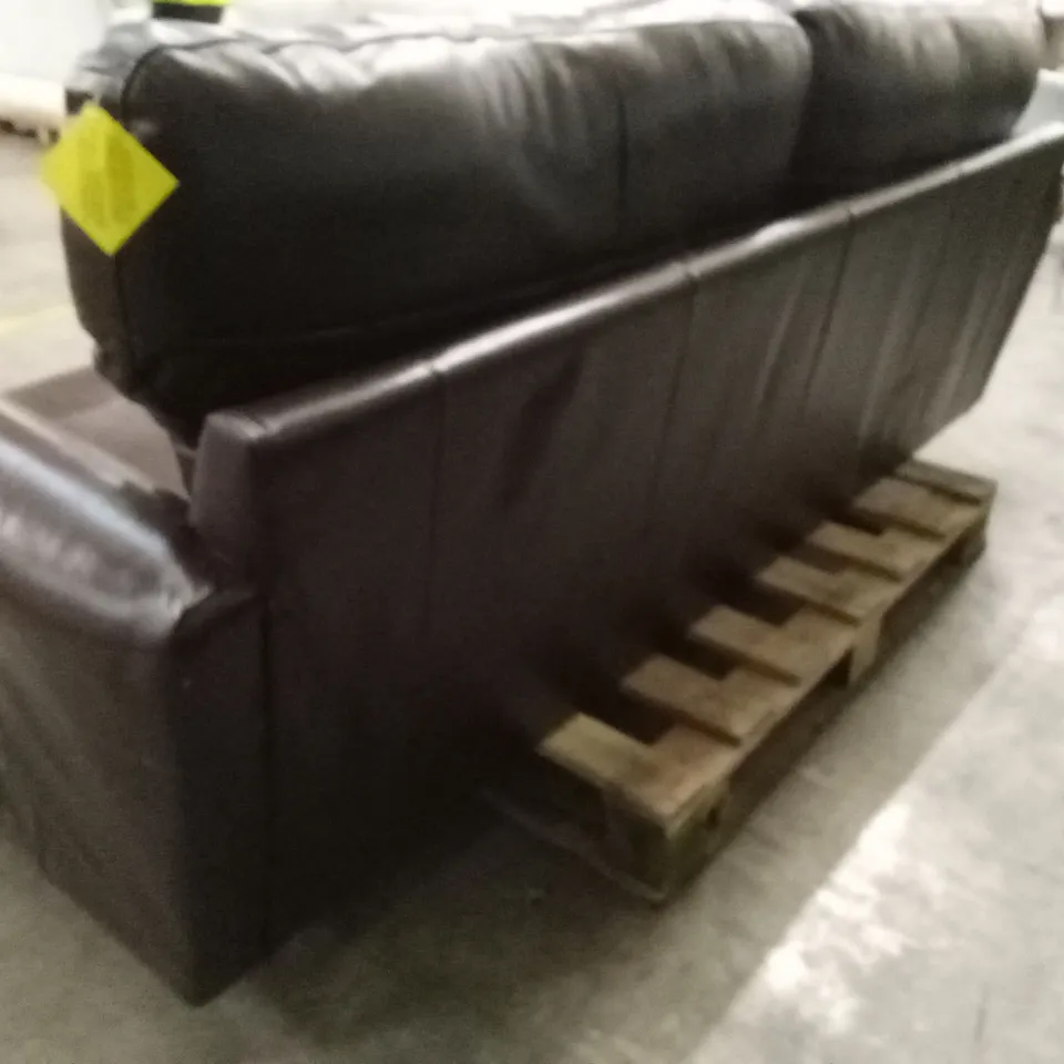 BAILEY 4 SEATER LEATHER SOFA - CHOCOLATE RRP £849