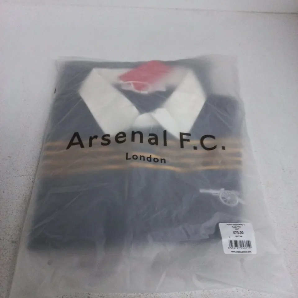 ARSENAL F.C. RUGBY POLO SHIRT – NAVY – UK SIZE L