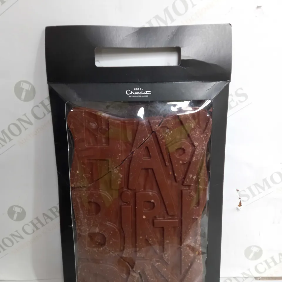 HOTEL CHOCOLATE HAPPY BIRTHDAY MILK GRAND SLAB RRP £16