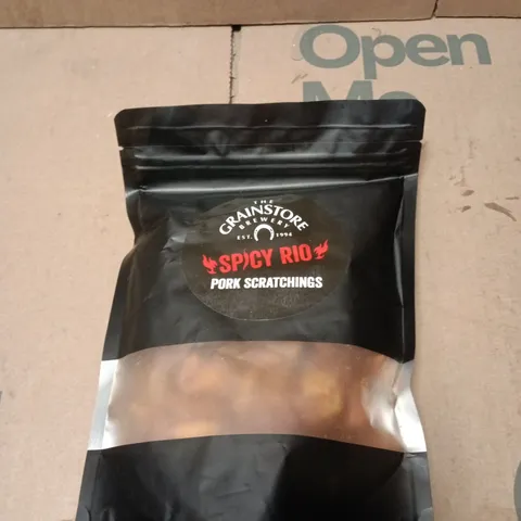 APPROXIMATELY 15 ASSORTED FOOD AND DRINK ITEMS INCLUDING GRAINSTONES SPICY PORK SCRATCHINGS AND ODYSEA EXTRA VIRGIN OLIVE OIL 
