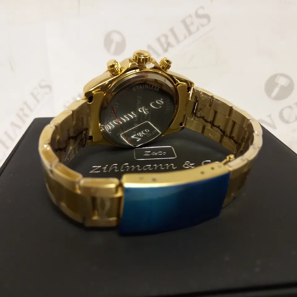 ZIHLMANN & CO CHRONOGRAPH STYLE BRACELET STRAP WATCH RRP £520