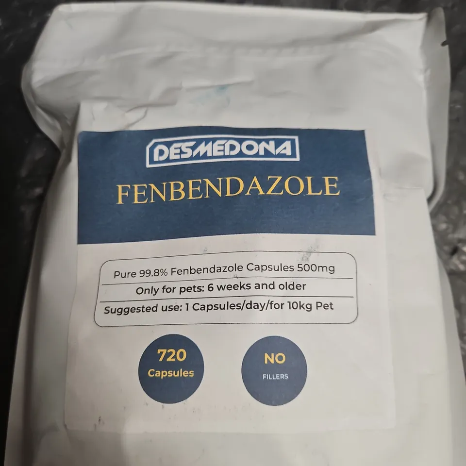DESMEDONA FENBENDAZOLE CAPSULES 500 MG – 720 CAPSULES FOR PETS