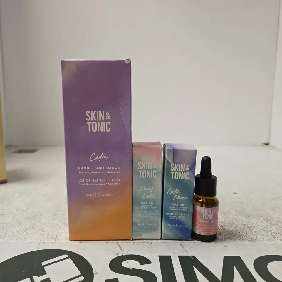 SKIN & TONIC SKINCARE SET (BOXED) – 4 ITEMS
