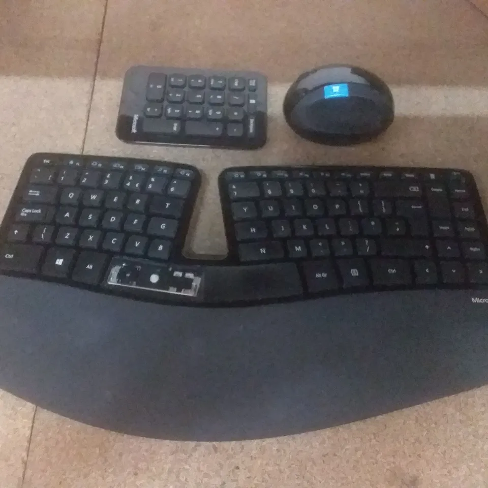 MICROSOFT L5V-00006 SCULPT ERGONOMIC DESKTOP KEYBOARD, MOUSE AND NUMERIC PAD SET