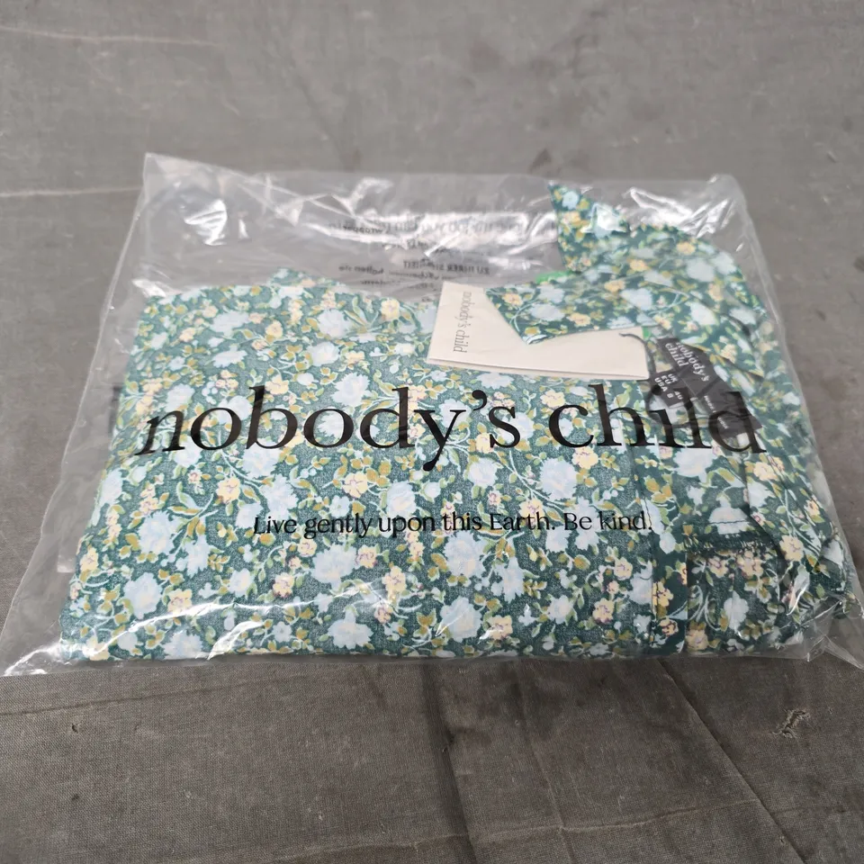 NOBODY'S CHILD FLORAL PRINT GARMENT – SIZE 12
