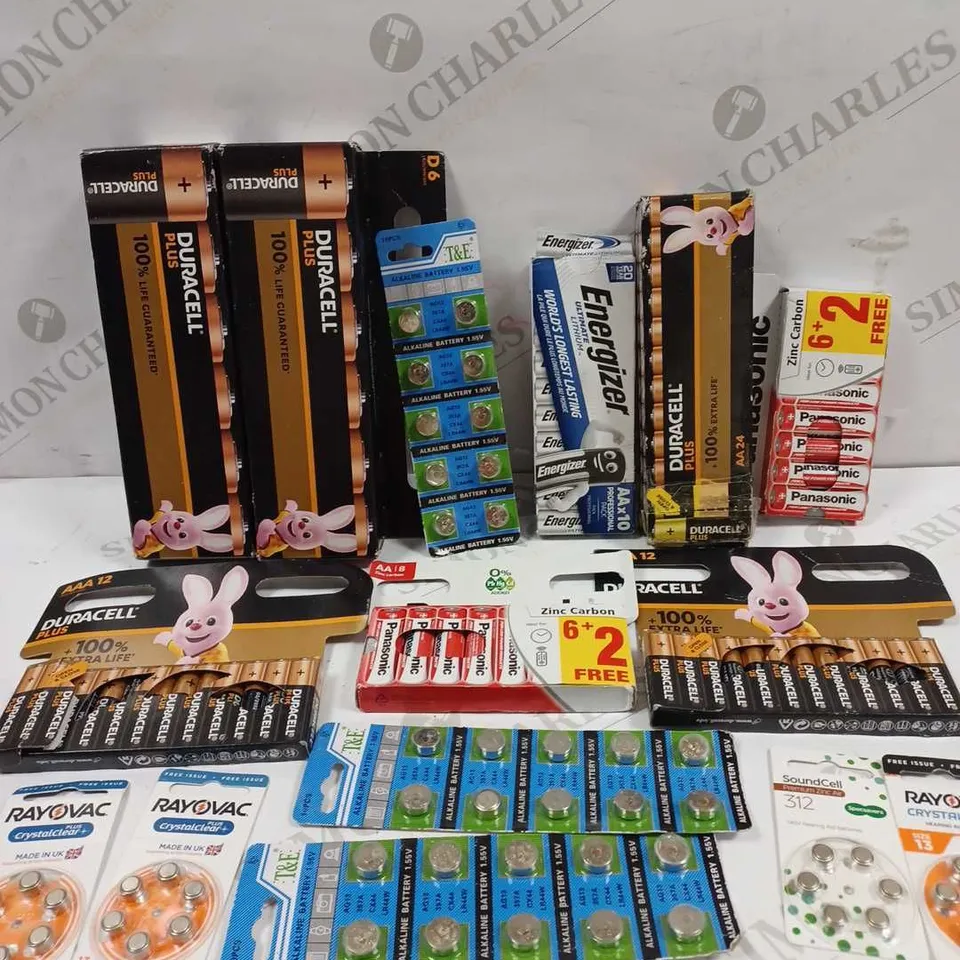BOX TO CONTAIN APPROX 30 X ASSORTED PACKS OF BATTERIES, SPECIFICATIONS & BRANDS VARY 