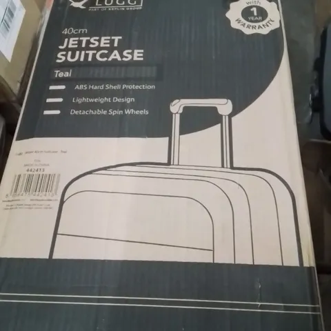 BOXED LUGG 40CM JETSET SUITCASE TEAL