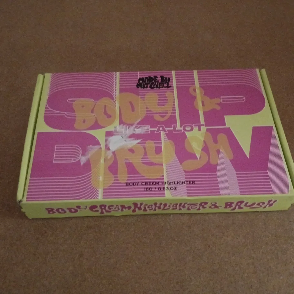 BOXED AND SEALED MADE BY MITCHELL LIKE A LOT BODY CREAM & BRUSH