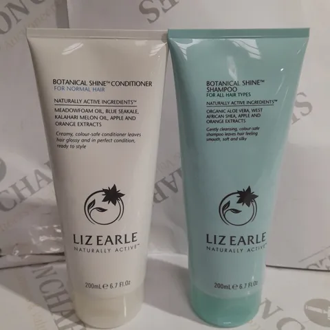 LIZ EARLE BOTANIC SHINE SET OF SHAMPOO & CONDITIONER FOR ALL HAIR TYPES