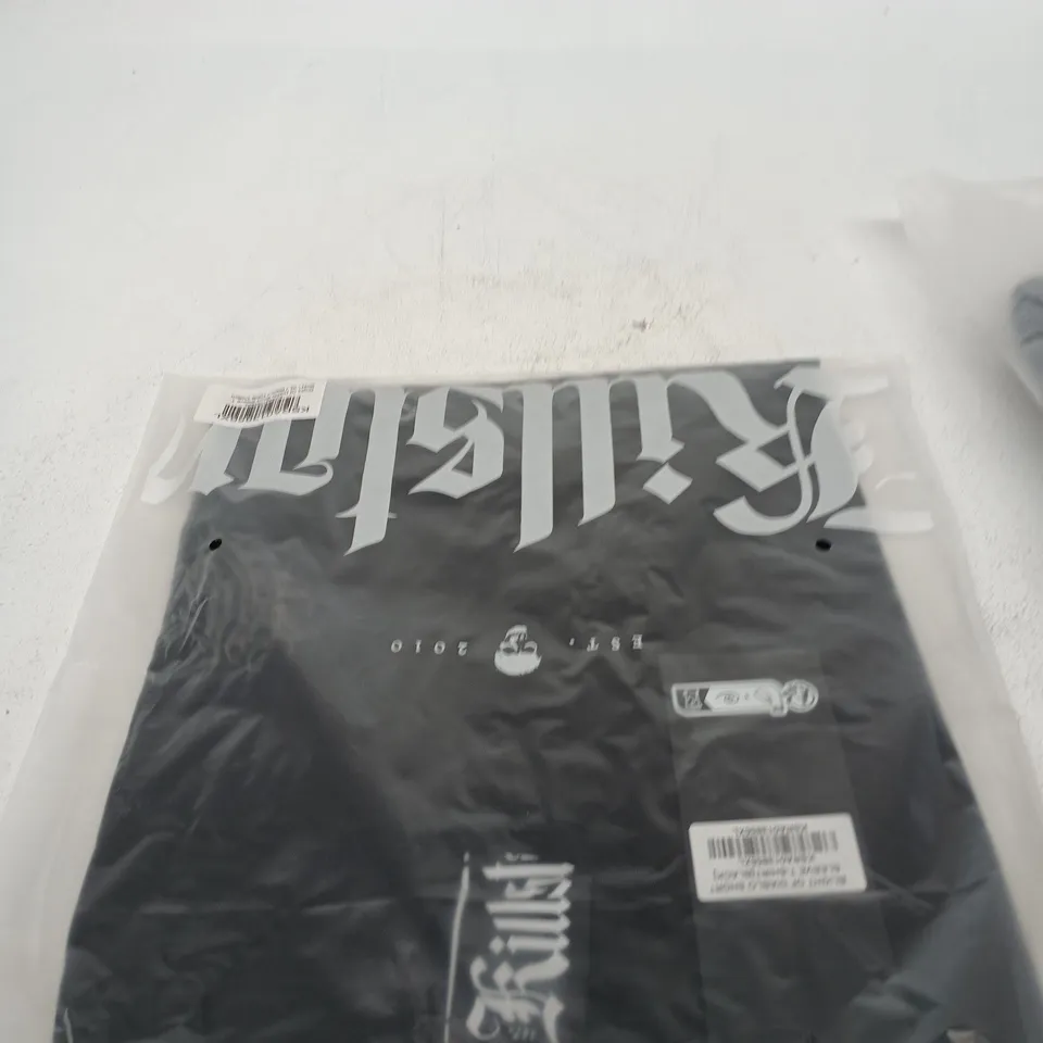 BOX OF APPROXIMATELY 25 BRAND NEW ASSORTED KILLSTAR CLOTHING ITEMS INCLUDING HEADSTAONE KNIT CARDIGAN AND BLIGHT OF DIABLO SHORT SLEEVE T SHIRT
