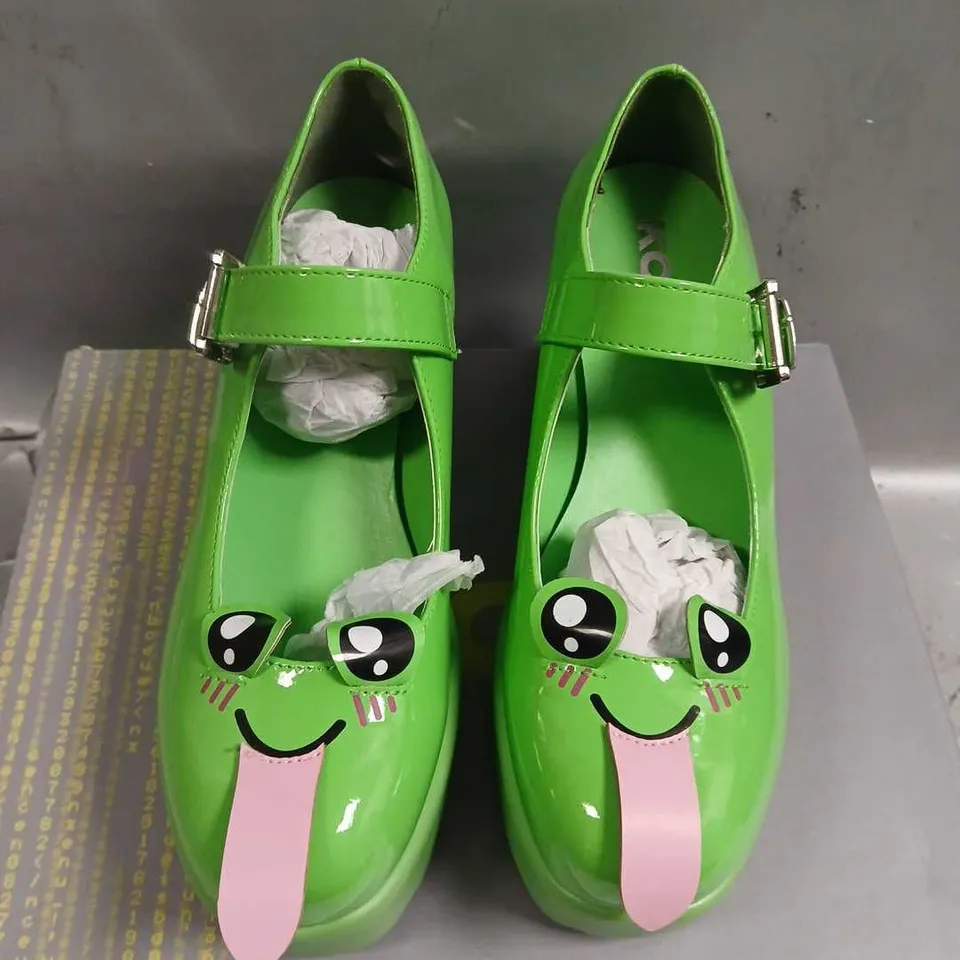 BOXED KOI TIRA MARY JANE SHOES 'CHEEKY FROG EDITION' SIZE 5