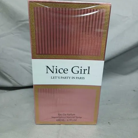 BOXED AND SEALED NICE GIRL LET'S PARTY IN PARIS EAU DE PARFUM 80ML