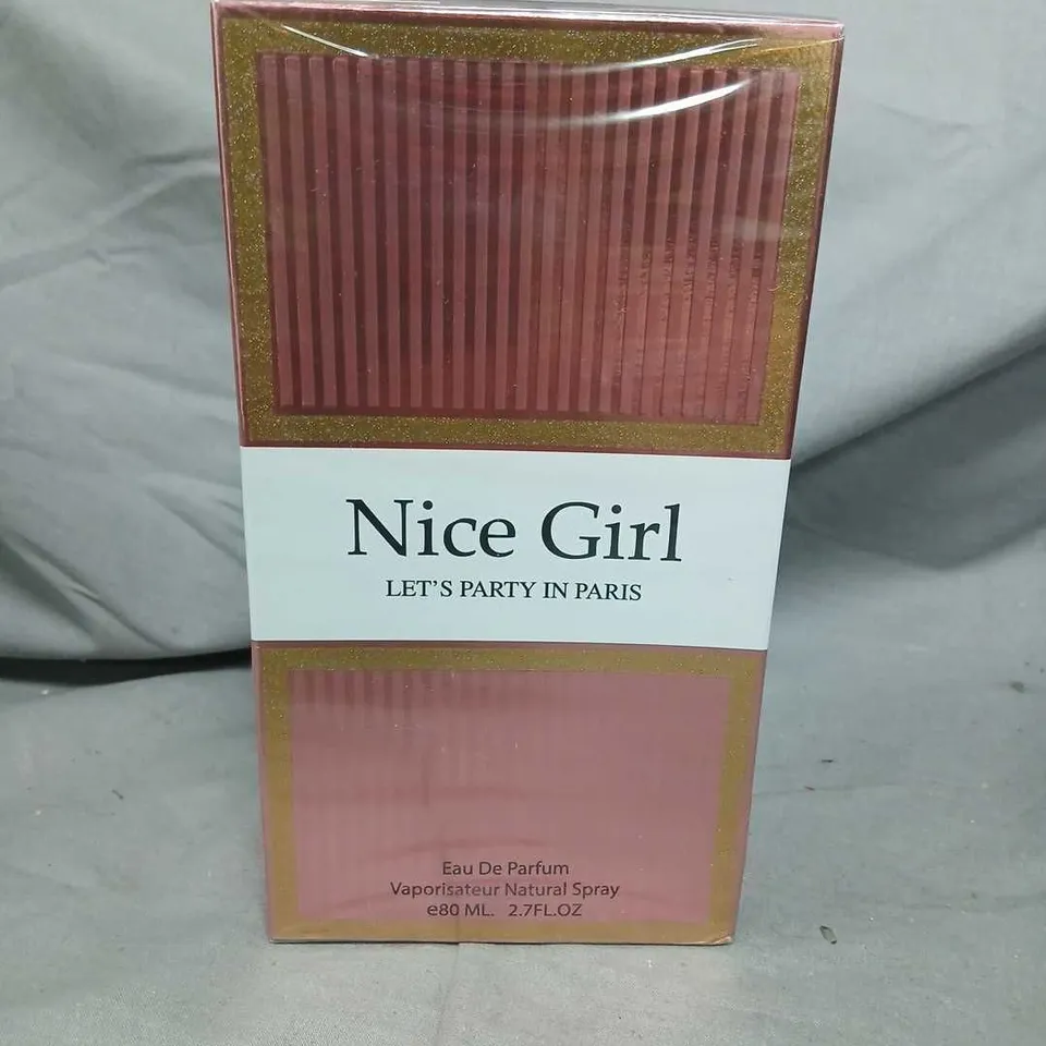 BOXED AND SEALED NICE GIRL LET'S PARTY IN PARIS EAU DE PARFUM 80ML