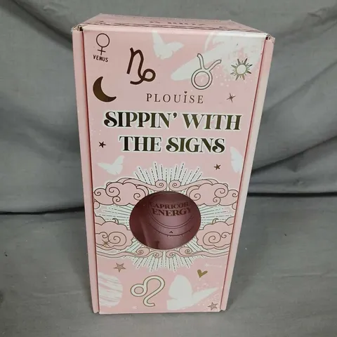 BOXED PLOUISE CAPRICORN SIPPIN WITH THE SIGNS CUP