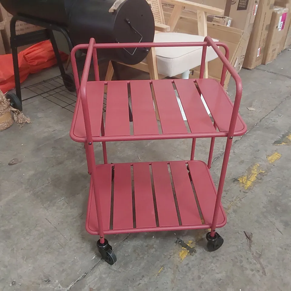 METAL SERVING CART 