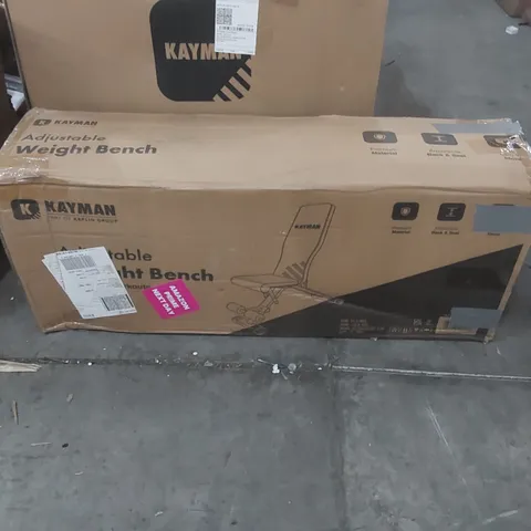 BOXED KAYMAN ADJUSTABLE WEIGHT BENCH 