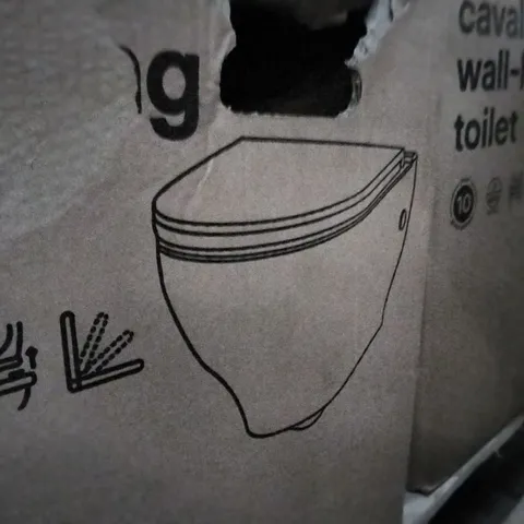 BOXED CAVALLY WALL-HUNG TOILET