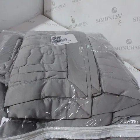 FINEST BED LINEN BY KELLY HOPPEN LATTE DOUBLE SIZE EMBROIDED SET 