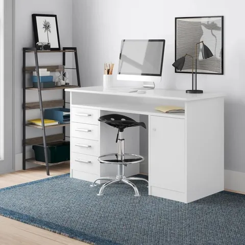 BOXED CANONERO COMPUTER DESK - WHITE (2 BOXES)