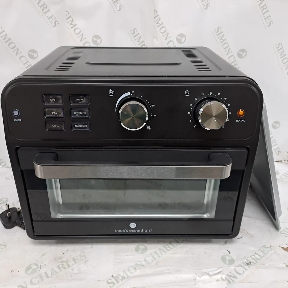 COOK'S ESSENTIAL 21-LITRE AIRFRYER OVEN IN BLACK