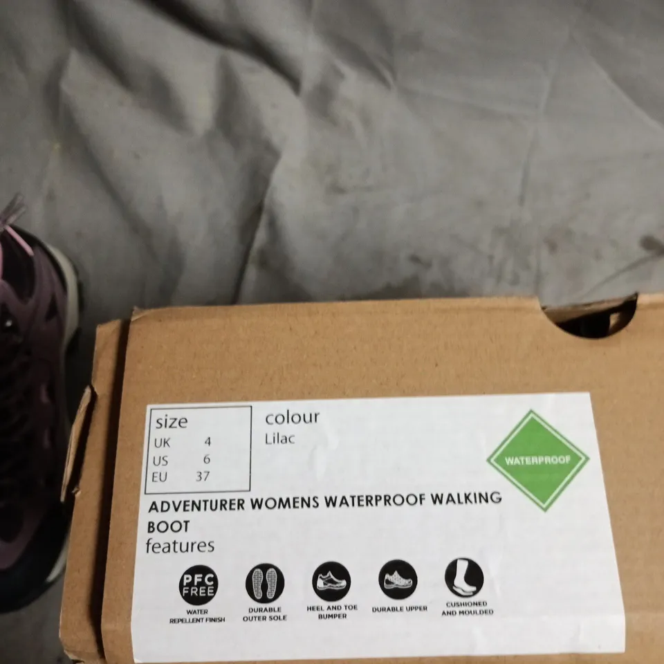 MOUNTAIN WAREHOUSE ADVENTURER WOMEN'S WATERPROOF WALKING BOOTS – LILAC, UK 4