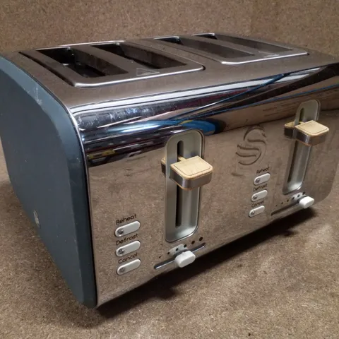 BOXED SWAN 1500W 4 SLICE TOASTER - SLATE GREY