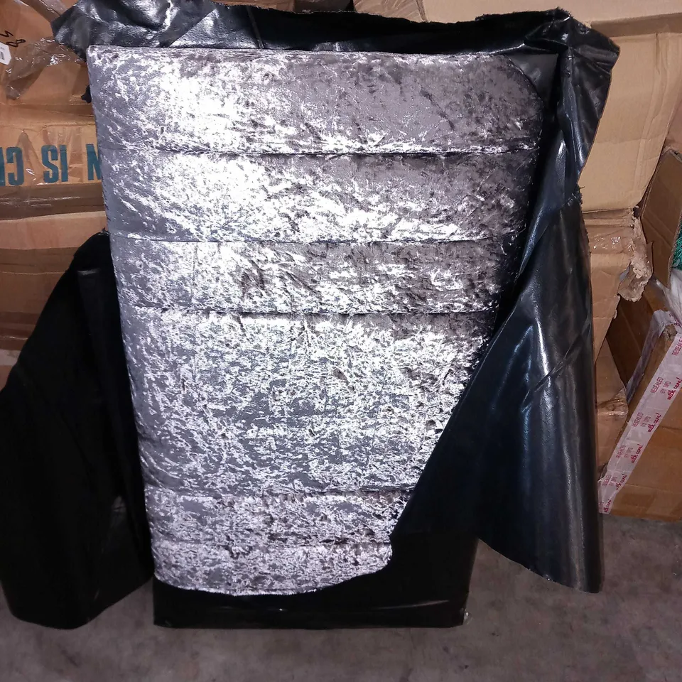 SINGLE BED HEADBOARD COLOUR: GREY VELVET