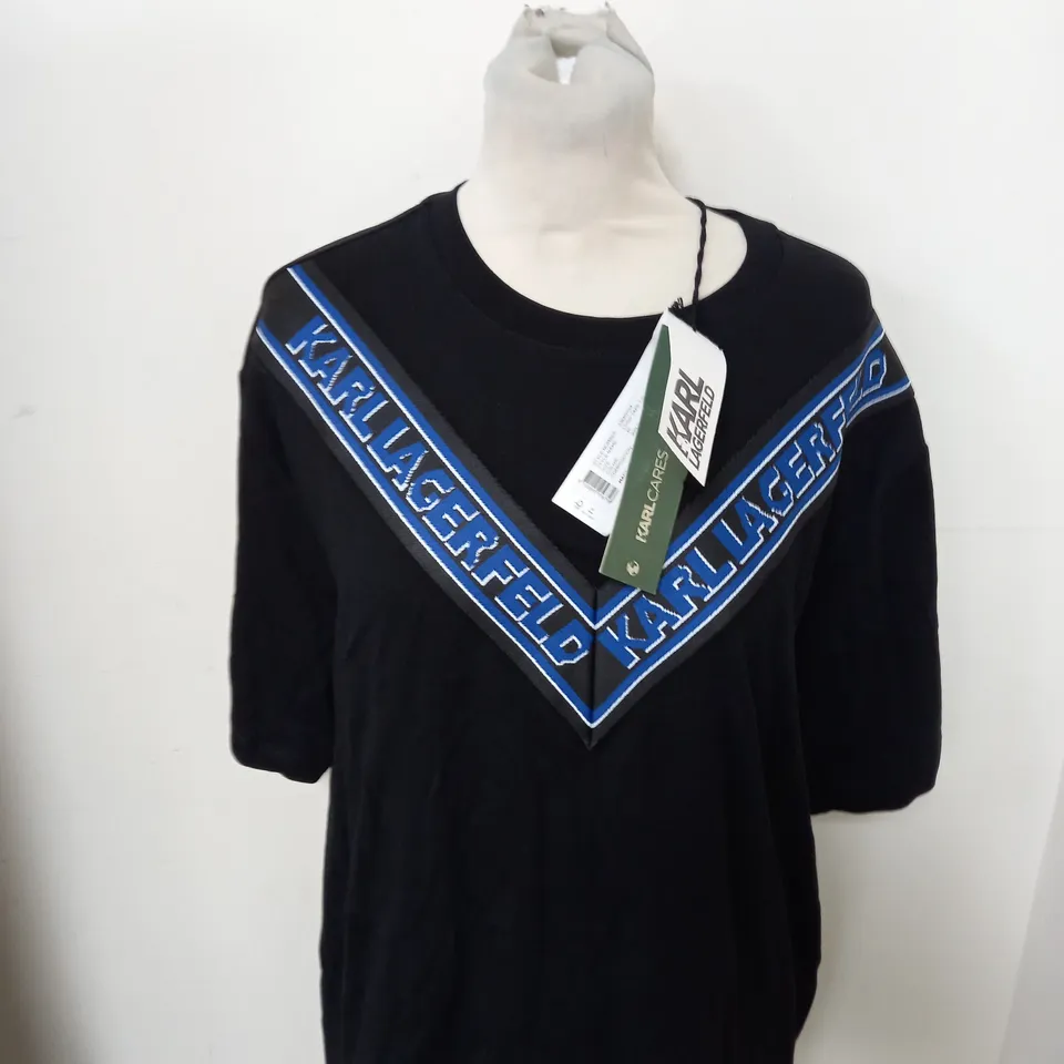 KARL LOGO TAPE T-SHIRT SIZE M