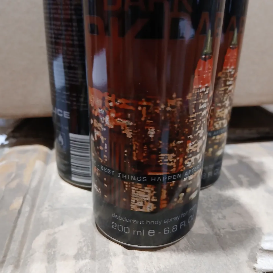 APPROXIMATELY 48 POLICE DARK DEODORANT BODY SPRAY 200 ML