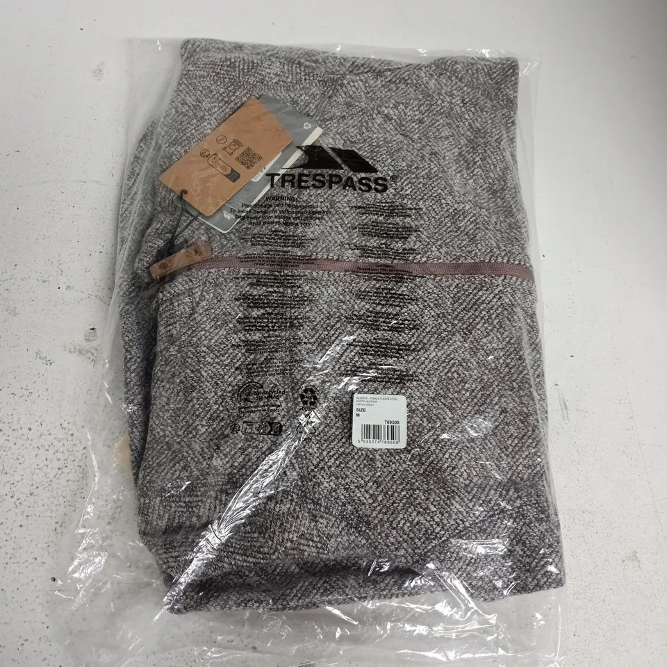 BAGGED TRESPASS RESERVE FEMALE FLEECE AT200 DUSTY HEATHER - MEDIUM