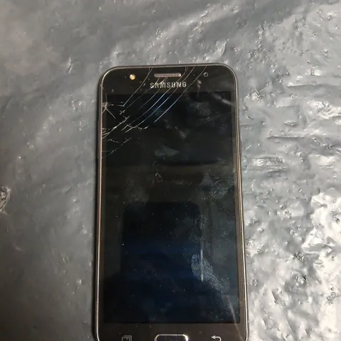 SAMSUNG GALAXY SMARTPHONE – BLACK – CRACKED SCREEN - MODEL UNSPECIFIED