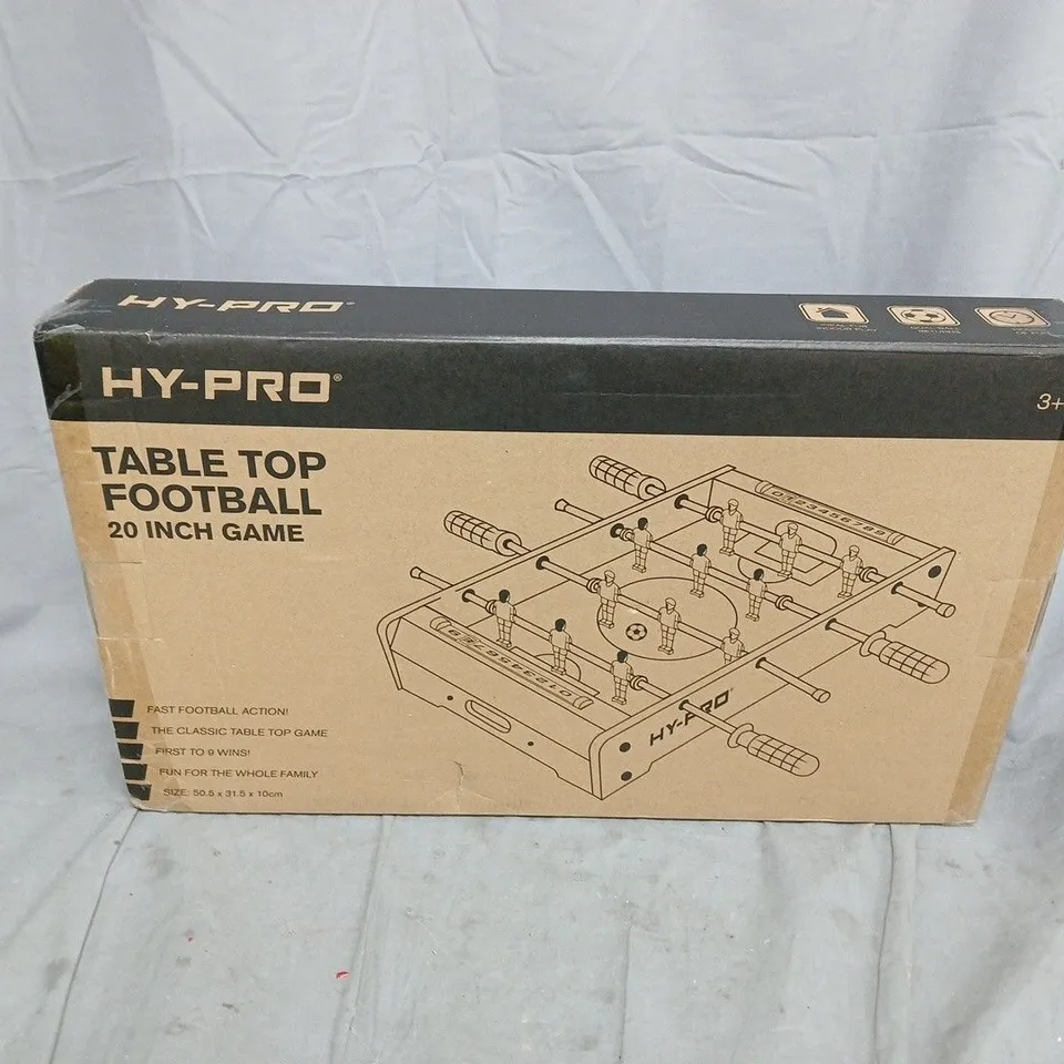 BOXED HY-PRO TABLE TOP FOOTBALL 20 INCH GAME